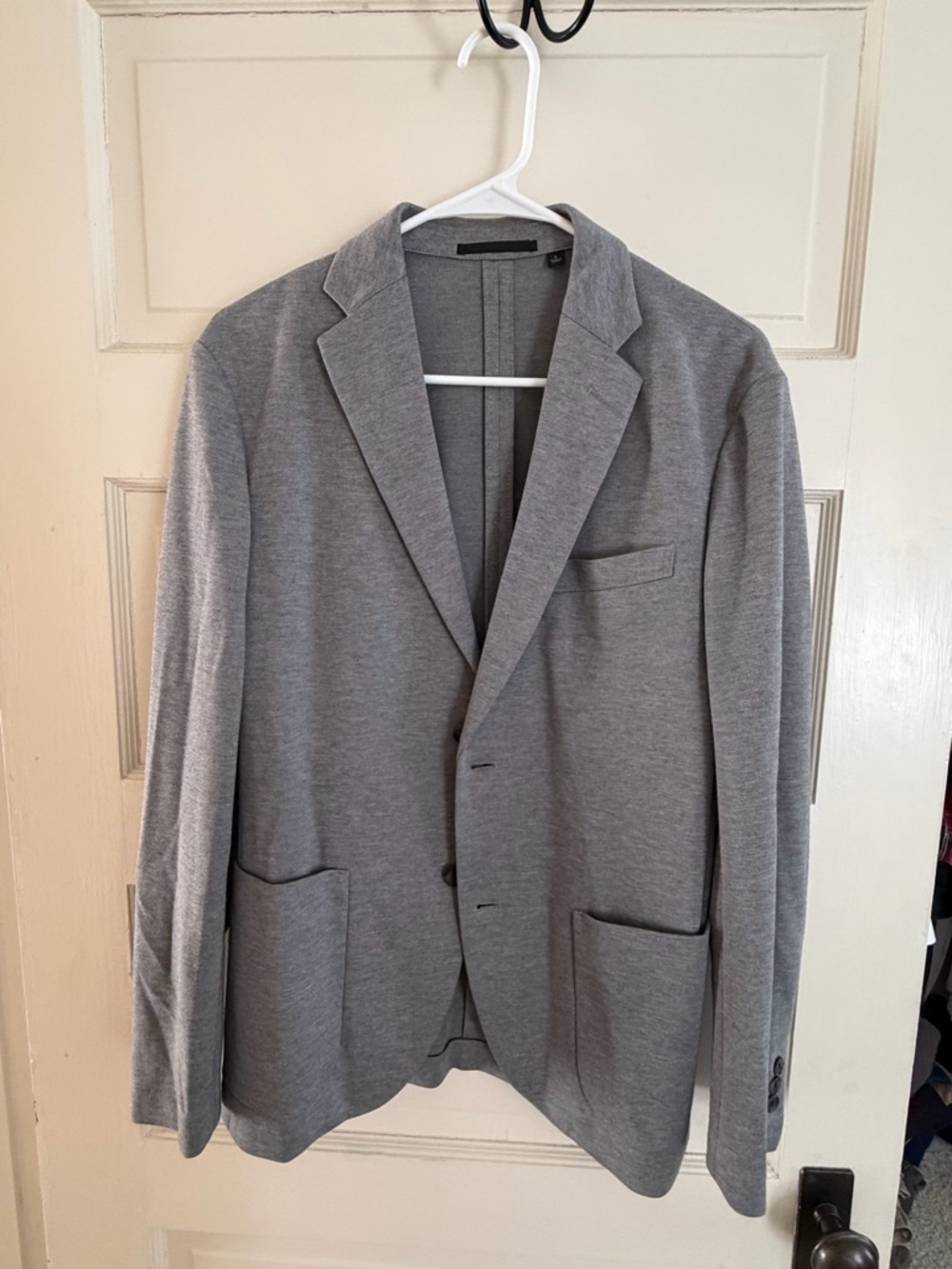 Uniqlo Light Grey Knit Blazer - Casual Sport Coat